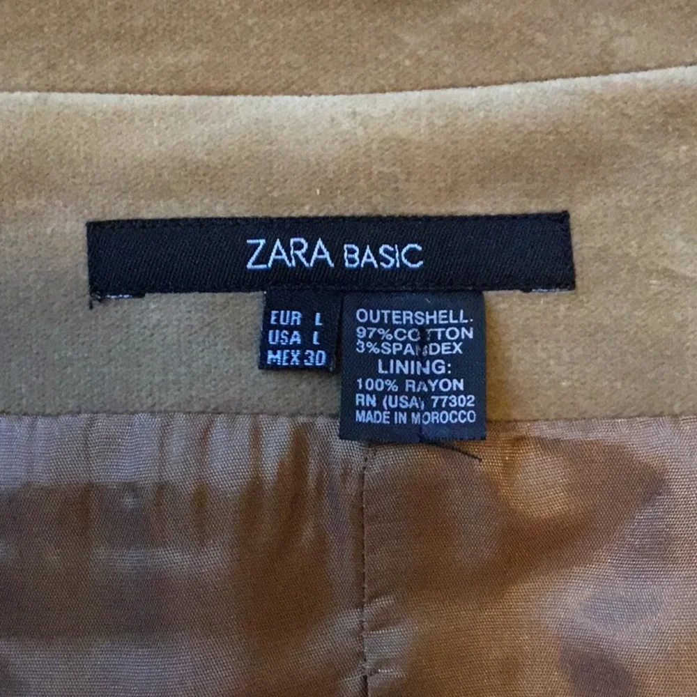 Zara Tan Blazer with Ruffle Sleeves - Picture 7 of 7